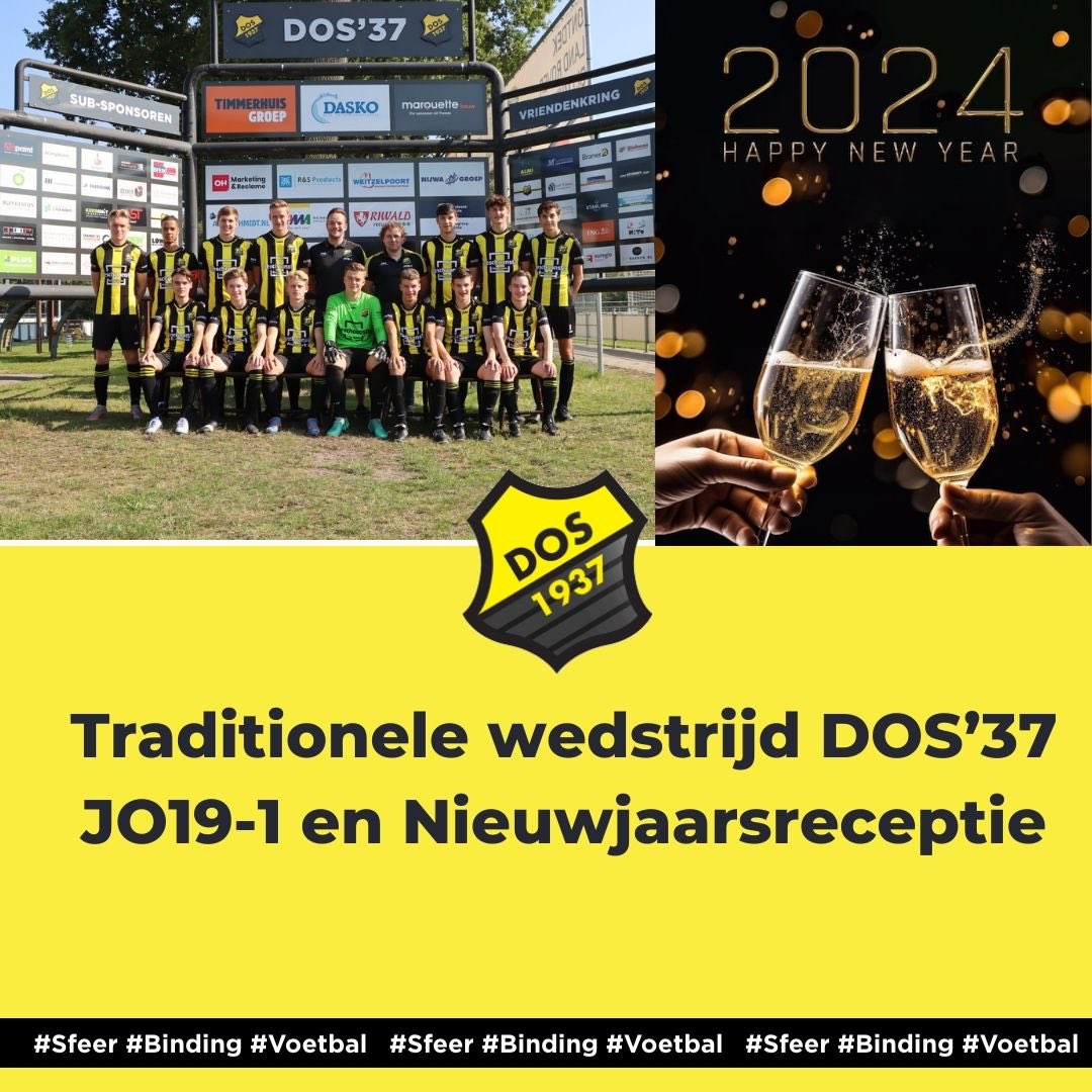 DOS37's tweet photo. Traditionele wedstrijd DOS’37 JO19-1 en Nieuwjaarsreceptie

 https://t.co/vXwmhUrlIn https://t.co/4f10MCiJKq
