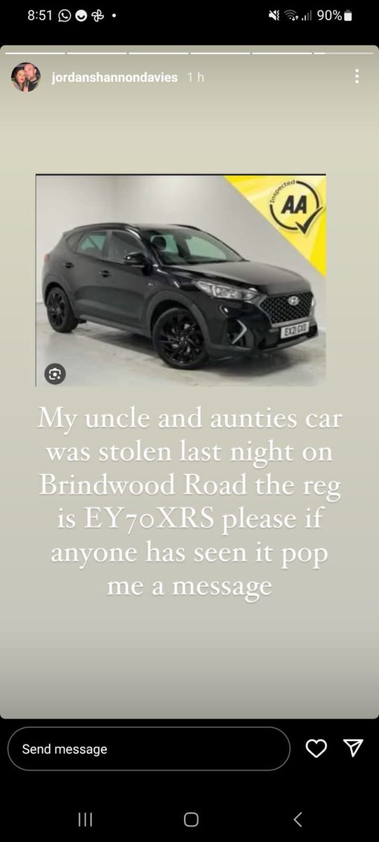 Heather (@hrawli) on Twitter photo I’m posting this for a friend. Stolen in Chingford last night. Picture is of a similar vehicle.
Register EY70XRS
<a href="/essex_crime/">Essex Crime & Surrounding Areas.</a> @EP_SVIU I’m posting this for a friend. Stolen in Chingford last night. Picture is of a similar vehicle.
Register EY70XRS
<a href="/essex_crime/">Essex Crime & Surrounding Areas.</a> @EP_SVIU