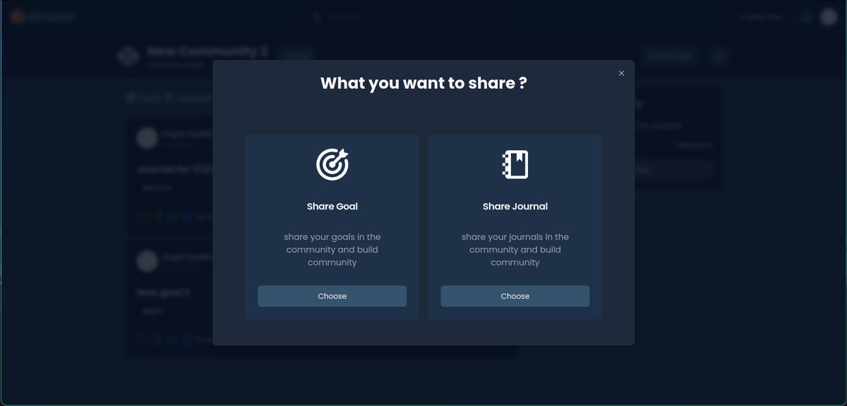 mycodingguy's tweet image. Now User can share their goal and journal in my goal setting app REVAMP
#buildinpublic #buildinginpublic #100DaysOfCode #GoalSetting