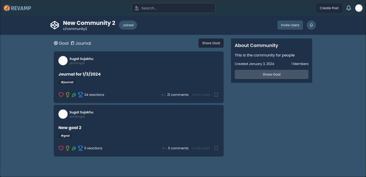 mycodingguy's tweet image. Now User can share their goal and journal in my goal setting app REVAMP
#buildinpublic #buildinginpublic #100DaysOfCode #GoalSetting