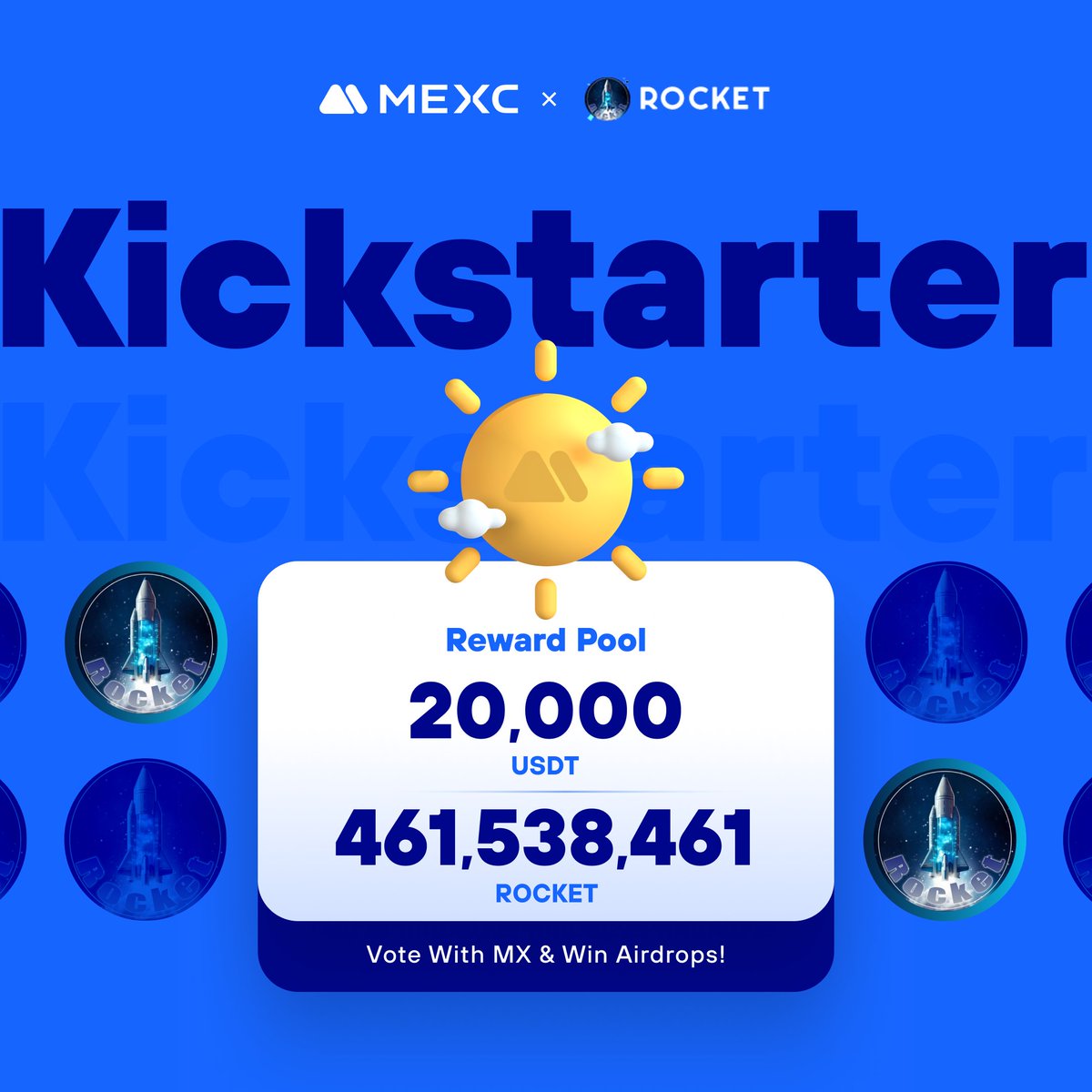 .<a href="/Rocket_meai/">Rocket</a> lightning payment network and decentralized asset protocol, is coming to #MEXCKickstarter 🚀

🗳Vote with $MX to share massive airdrops
📈 $ROCKET/USDT Estimated Trading: Jan 4 09:00 (UTC)

Details: mexc.com/support/articl…