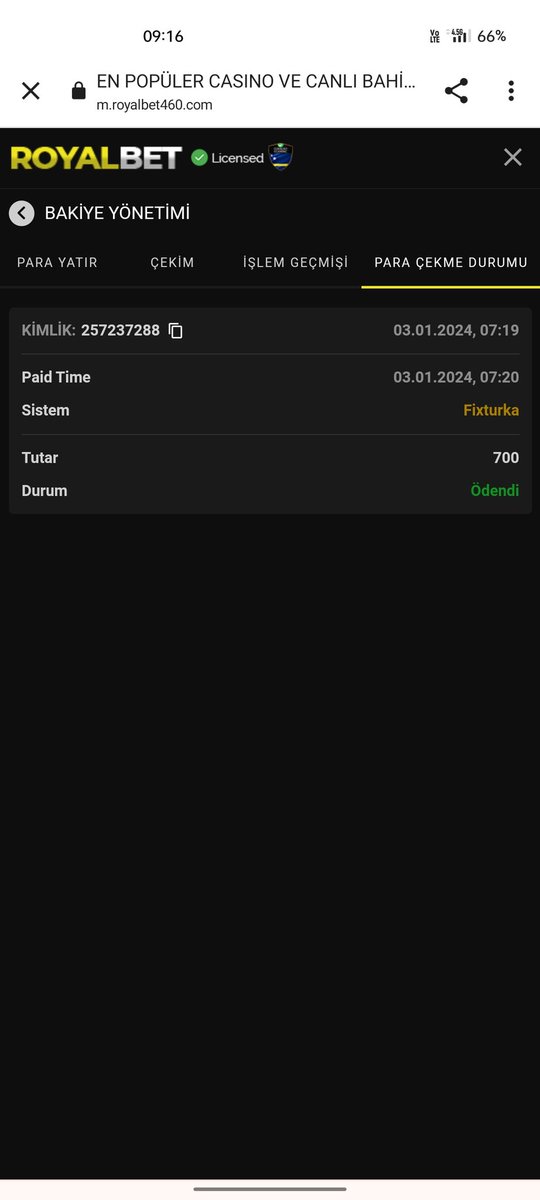 #royalbet  çekim için teşekkürler Vandal16