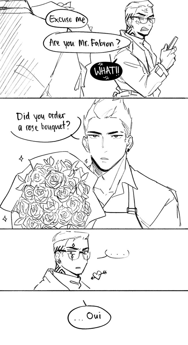[#deadrift] Tattoo/Florist AU (concept) by @Bastion0000 

I told Bast that I want to draw Deadeye/Yoru before, but I was out of ideas. So, thank you Bast for giving me a cute AU❤️ Now I can finally bully(…) my Deadeye-🤪 