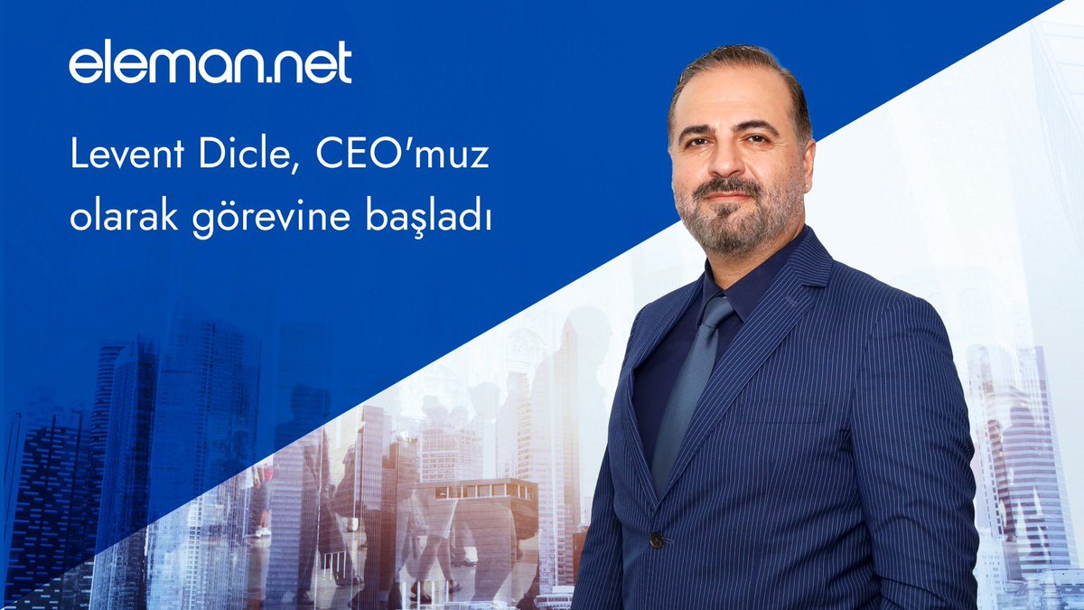 Yaklaşık bir yıldır eleman.net bünyesinde olan ve kısa sürede şirketimizin büyük başarılara ulaşmasını sağlayan Levent Dicle Ocak ayı itibariyle CEO olarak atandı. 💙📣💫 eleman.net ailesi olarak kendisine başarılar dileriz. #elemannet #ceo #atama