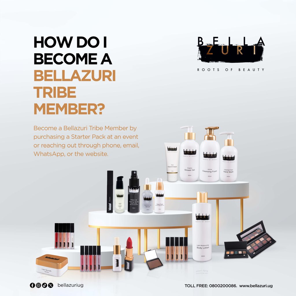 bellazuriug's tweet photo. Join the Bellazuri Beauty Tribe and let’s build the beauty business together! Sign up now to unlock exclusive access to our premium products at discounted prices. 💄🌟
#BellazuriBeautyTribe
#EmpowerYourGlow
#BeautyInUnity https://t.co/Vz0srOMxUy