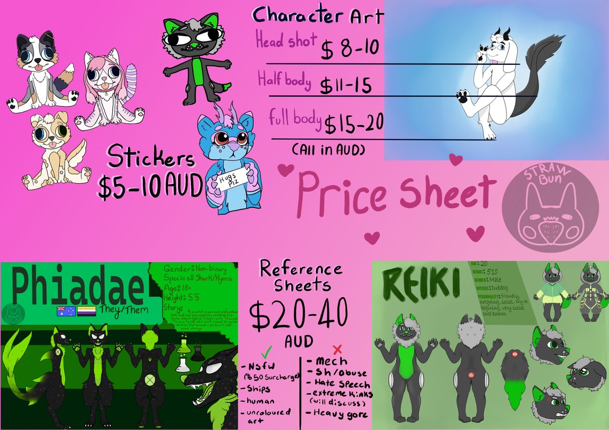 I cant wait to do more art this year for all the friends I've made and even new friends!
return customers get a %10 discount and %15 to a comm if a friend mentions you recommended me when getting a comm!

#furry #furryartist #commissionsopen