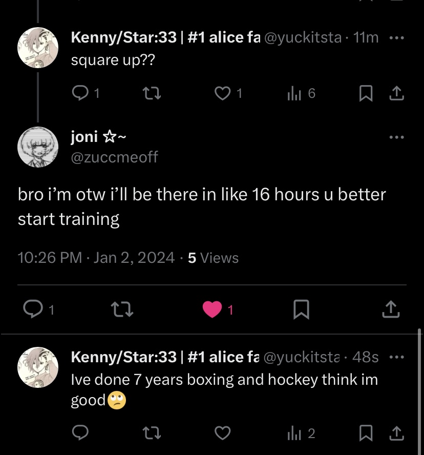 yuckitstar's tweet photo. joni and kenny fight #Real #notclickbate ‼️‼️/j https://t.co/RsFlsZTdAc