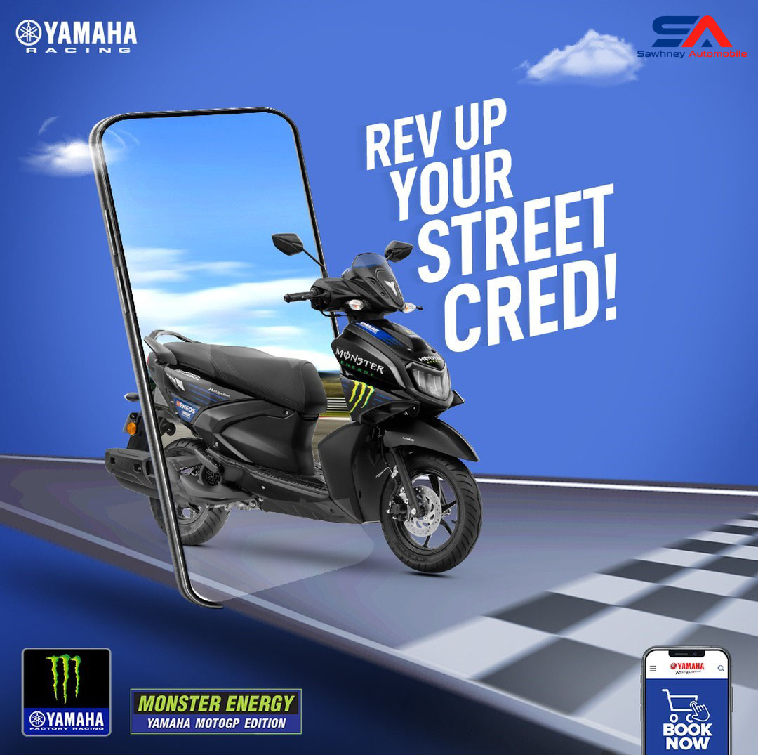 Sawhney_Auto's tweet photo. Add racing flavour to your everyday commutes. Bring home the Monster Energy Yamaha Moto GP Edition of your favourite Yamaha.

Buy now, link in bio.
https://t.co/dXUoSinsCO

#YamahaRacing #YamahaMotorIndia #YamahaIndia #Yamaha #sawhneyautomobiles #sawhneyauto #MotoGPEdition https://t.co/x92P5o9TEC