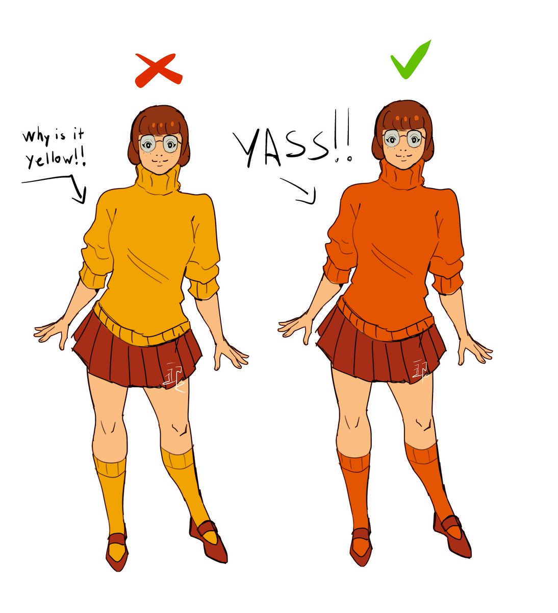 Most random pet peeve #velma #scoobydoo