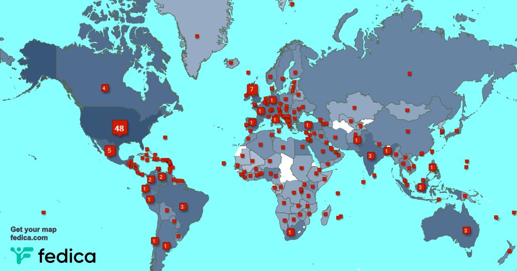 I have 549 new followers from Mexico 🇲🇽, India 🇮🇳, Peru 🇵🇪, and more last week. See fedica.com/!MsTeagan