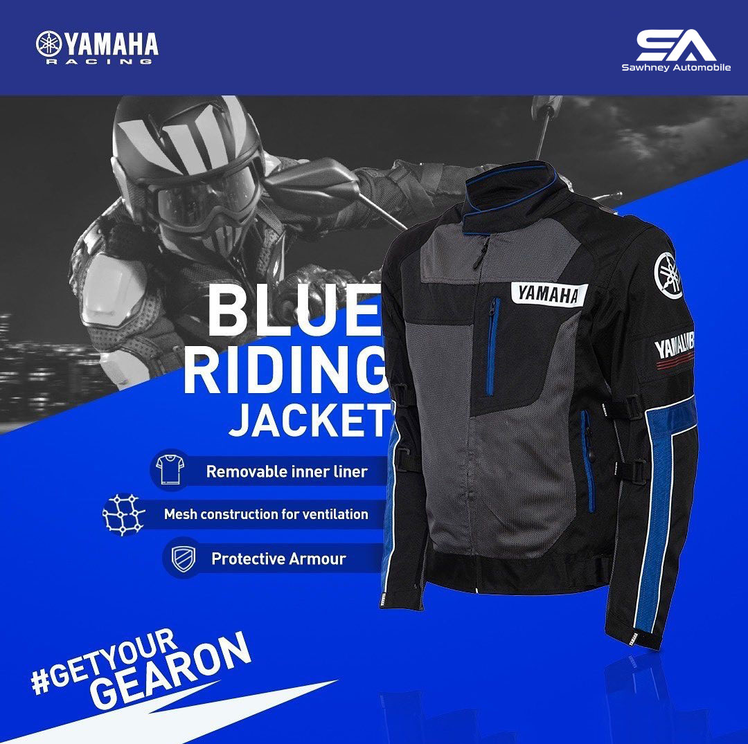 Sawhney_Auto's tweet photo. Paint the town blue with this cool riding jacket. It keeps you comfortable as much as it helps you make a style statement.
To book now, visit the link in the bio.

#YamahaRacing #YamahaMotorIndia #YamahaIndia #Yamaha #sawhneyautomobiles #sawhneyauto https://t.co/DsXhDaZjX8