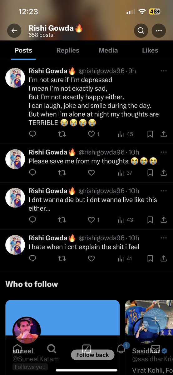 LeaksX420's tweet photo. @Jens_180 @rishigowda96 Papam🥹
Nijanga mimalni try chestunada enti🤒😭😮 https://t.co/Hpo0N4YuDn