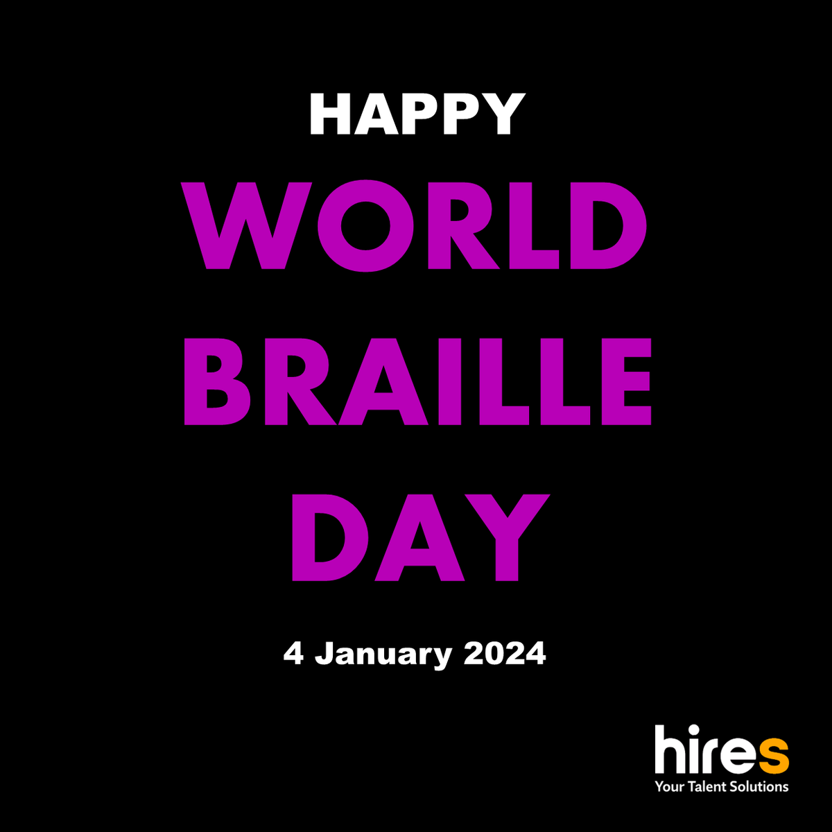 HiresCons's tweet photo. Literasi adalah Hak Asasi Manusia yang paling mendasar. Selamat Hari Braille Sedunia 2024!

#WorldBrailleDay2024 https://t.co/ADWHCpxFFD