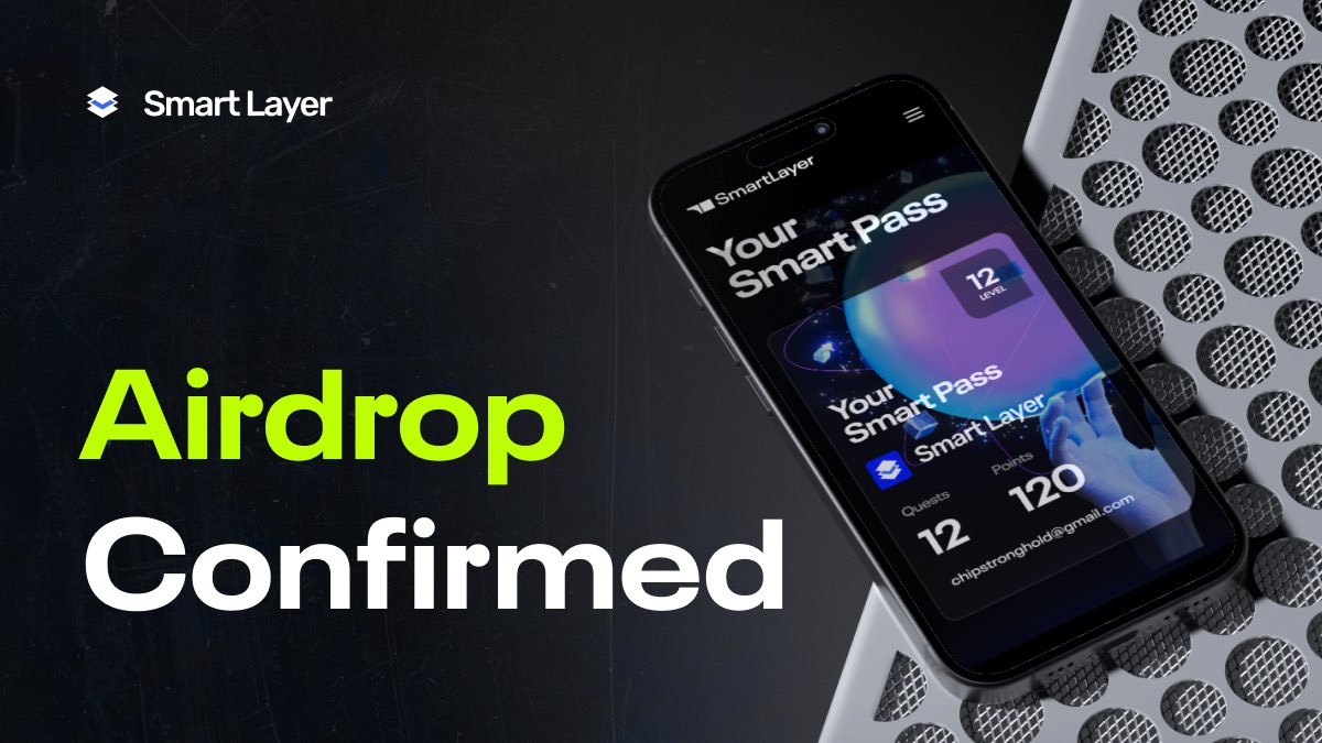 It’s official. The @SmartLayer #AIRDROP 🎁is happening. And it’s happening soon. More info to be released in phases the next few weeks. Opportunities to earn more Smart Pass points 👇👇 ✅With Smart Pass quests: smartlayer.network ✅With Smart Cat xNFT game:…