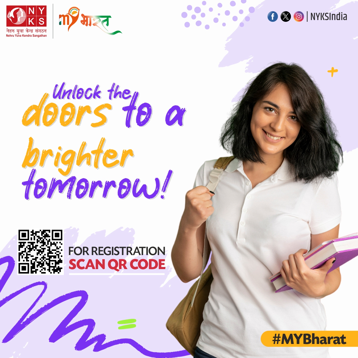 Join the Mera Yuva Bharat portal today and embark on a journey of knowledge and leadership. 🚀📖 Register Now: mybharat.gov.in #FutureLeaders #MeraYuvaBharat #MYBharat #NYKS