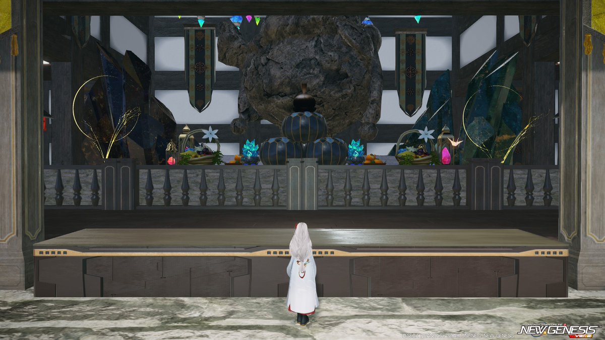 Grass_Leo_Cat's tweet photo. 1/3(水)になりましたが、NGSでフレンドさんのラッピー神社に、再現したカヌイでお参りに行ってきました!
#PSO2
#NGS
#NGS_NPC
#Kanui https://t.co/tG0Gptli6g