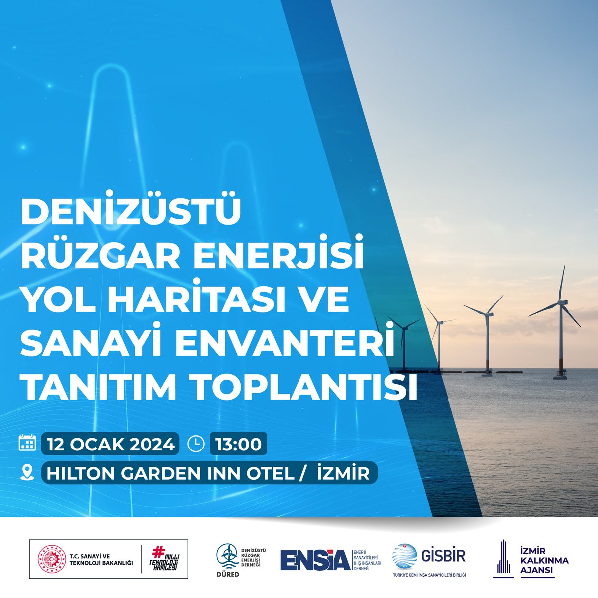 ensiatr's tweet photo. Enerji Sanayicileri ve İş İnsanları Derneği (ENSİA), Denizüstü Rüzgâr Enerjisi Derneği (DÜRED) ve Türkiye Gemi İnşa Sanayicileri Birliği’nin (GİSBİR) koordinasyonu; İzmir Kalkınma Ajansı’nın destekleriyle düzenlenen ++ https://t.co/cIrYmgUZWD