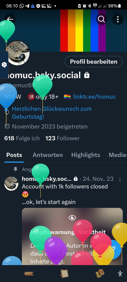 Happy birthday to me
😁
Another year older... 
Gifts in the form of nudes are gladly accepted
🤩