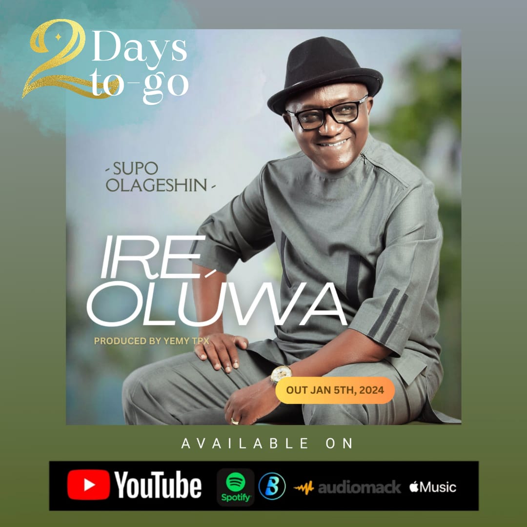 Suppylagesh's tweet photo. SUPO OLAGESHIN @60
I'LL RELEASE A DEBUT (IREOLUWA)
Just 2 days left until the release of my new single, "IREOLUWA"
📝 Mark your calendars and get ready to immerse yourself in the spirit field vibes 💃 #MusicReleaseCountdown #highlifemusic
#birthday #Glory #anticipate #dropssoon https://t.co/eGltg58909