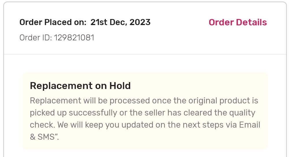 abs_suresh's tweet photo. People please beware on this online shop @TataCLiQCare @TataCLiQ @TataCompanies prepaid order placed on 21st December .. still they not yet shipped the product .. holding for 14 days almost .. no proper solution ....! People Think twice before purchasing in @TataCLiQ https://t.co/VDlyDxcImp