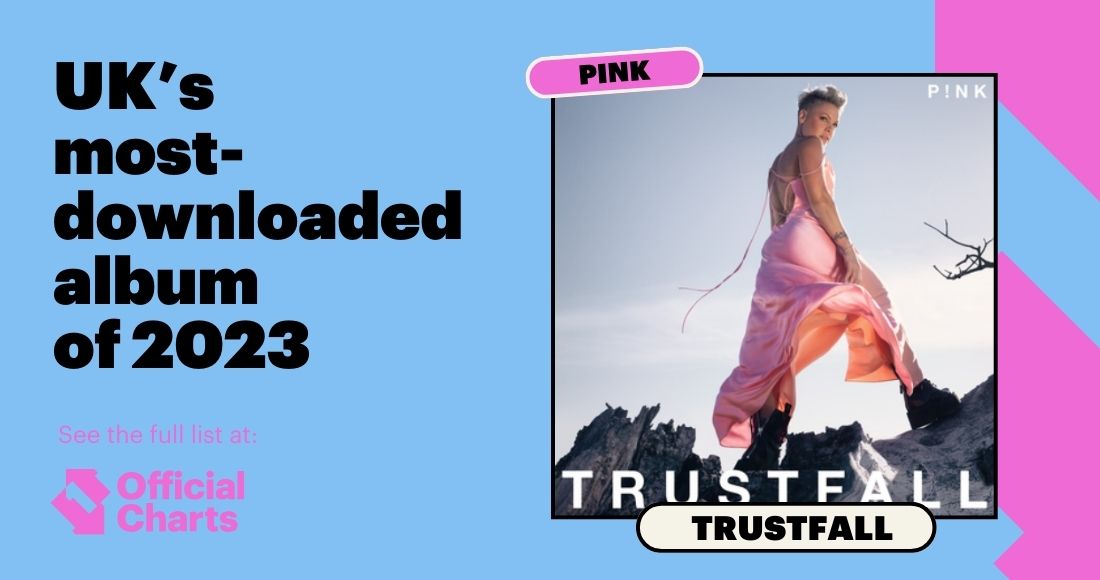 It's a trust fall, baby ❤️ 

<a href="/Pink/">P!nk</a> claims the UK's most-downloaded album of 2023 with her fourth Number 1 LP 💿 

🔗: bit.ly/3NOoRp4