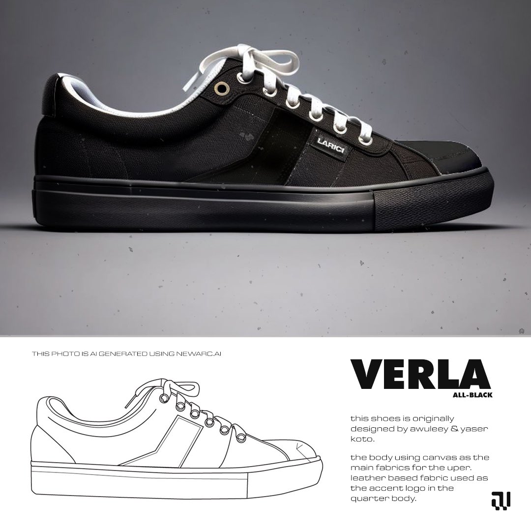 Some AI Generated Sneakers design by me. These are from the shoe brand LARICI, JAKARTA, Indonesia. #sneakers #shoedesign #sepatu #graphicdesign