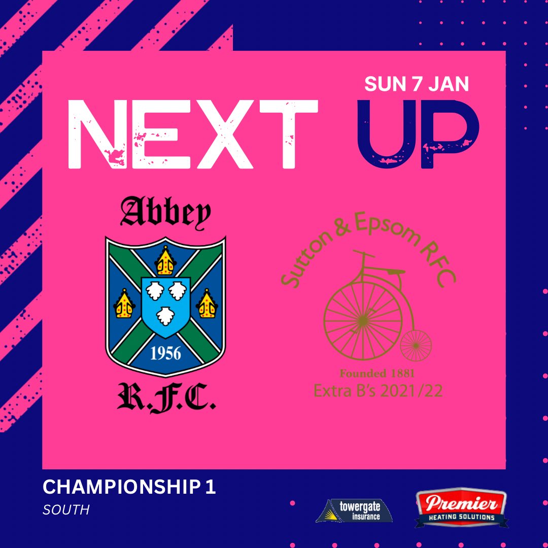 Abbey RFC (@abbeyrugbyclub) on Twitter photo ππππ ππππ
Kicking off 2024 with three senior home games!
1XV Men π <a href="/TadleyRFC/">Tadley RFC</a>
Sat 6th Jan | KO TBC
π RG4 8XA
2XV Men π <a href="/shirehallrfc/">Shire Hall RFC</a>
Sat 6th Jan | KO TBC
π RG4 8XA
1XV <a href="/abbeyrfcwomen/">Abbey RFC Women</a> π <a href="/SuttonEpsomRFC/">S&ERFC</a>
Sun 7th Jan | 2.30pm KO
π RG4 8XA
#AbbeyRFC ππππ ππππ
Kicking off 2024 with three senior home games!
1XV Men π <a href="/TadleyRFC/">Tadley RFC</a>
Sat 6th Jan | KO TBC
π RG4 8XA
2XV Men π <a href="/shirehallrfc/">Shire Hall RFC</a>
Sat 6th Jan | KO TBC
π RG4 8XA
1XV <a href="/abbeyrfcwomen/">Abbey RFC Women</a> π <a href="/SuttonEpsomRFC/">S&ERFC</a>
Sun 7th Jan | 2.30pm KO
π RG4 8XA
#AbbeyRFC