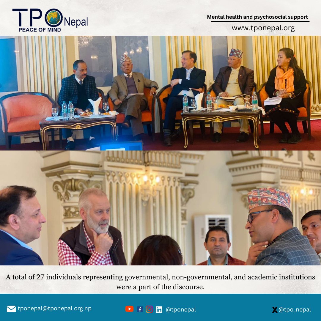 tpo_nepal's tweet photo. A few glimpses from the #nationallevelworkshop on #migrationandmentalhealth conducted on Dec 29, 2023, that highlighted the need for a #comprehensiveapproachinvolvinggovernmentpoliciesemployerpracticescommunityinitiatives, & international collaboration for Nepali migrant workers. https://t.co/99Pc8Ur5mR