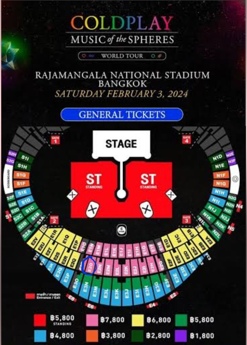 WTS COLDPLAY BANGKOK
Untuk tanggal 4 Februari 2023
Hari Minggu

CAT 1 ada 4 Tix
Tribun pas depan Stage (Pink Tribune)
Duduk bersebelahan berempat

Jual harga 3.5 jt / tix
Dibawah harga normal

Tiket atas nama istri

#wts
#Coldplay
#coldplaythai
#coldplaybangkok
#concertcoldplay