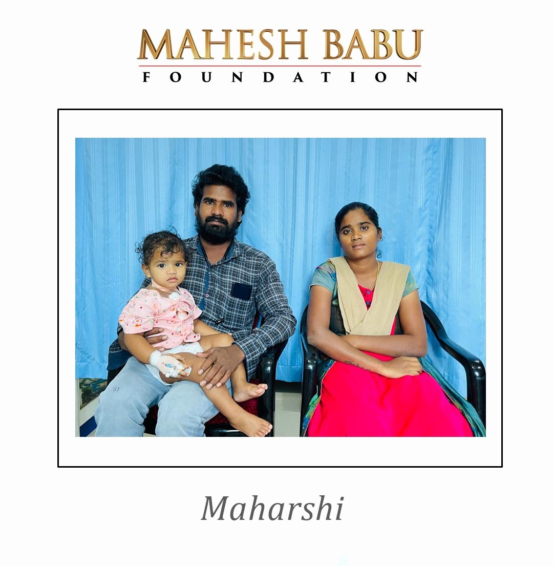 Maharshi aged 1 yr has been diagnosed with Large Ventricular septal defect, The Baby has been referred to Andhra Hospital for the treatment, Surgery has been done, Happy to know that baby was discharged in good health. Heartfelt thanks to the team at AH 🙏 #MbforSavingHearts ❤️