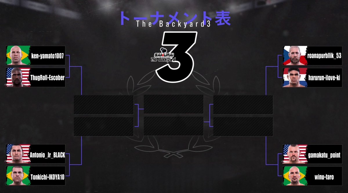 SAMURAI_MMAGAME's tweet photo. #SAMURAIBackyard3
Jan 27 Pm9:00 Japan time
“Light Heavyweight tournament“
All Fight Youtube Live
#ufc5
#UFC5
#SAMURAIUFC https://t.co/TpfMCSRTRV