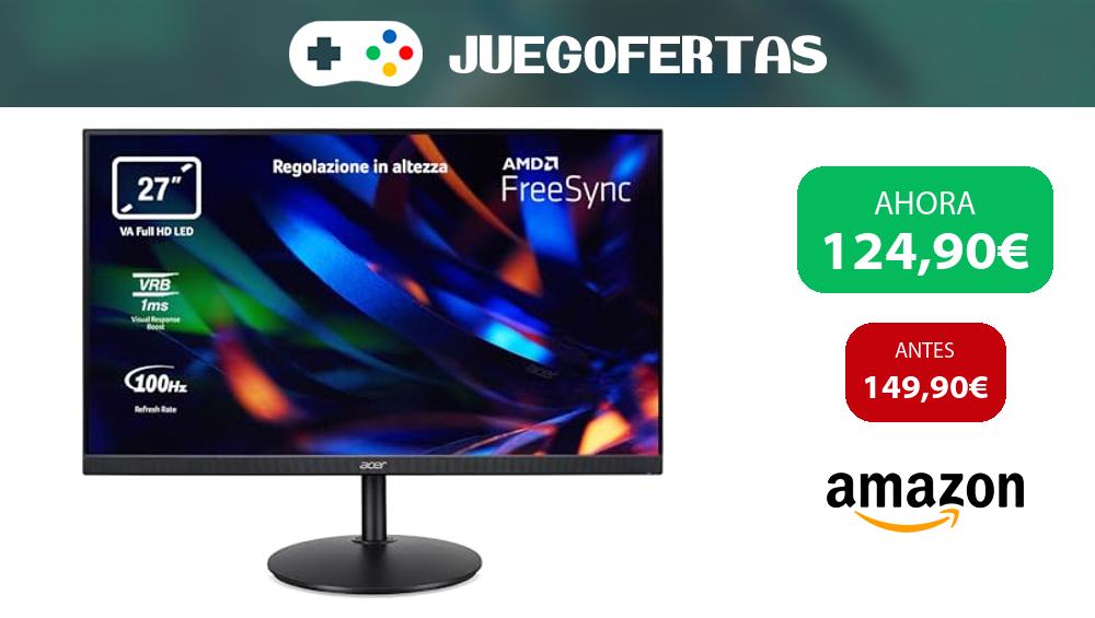 JuegofertasTG's tweet image. ¡Oferta explosiva! Monitor Acer 27" Full HD 100Hz, 1ms VRB, AMD FreeSync por solo 124,90€. Gaming a otro nivel. ¡Tus juegos como nunca antes!🎮 #OfertaGaming #AcerMonitor
amzn.to/41LF1Fx