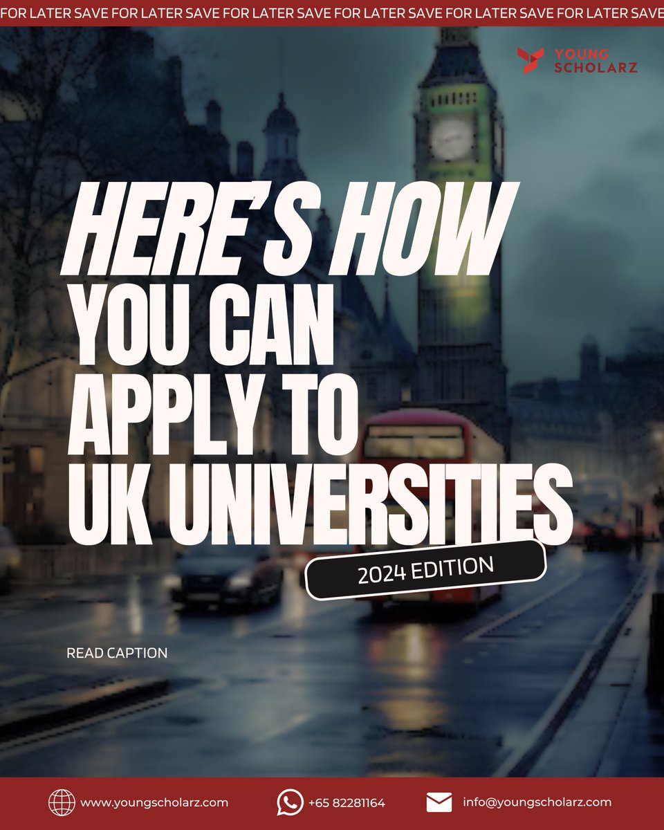 YoungscholarzSg's tweet image. Unlock the doors to UK universities with these strategic steps! 🇬🇧📷 From creating your UCAS account to navigating offers and preparing for orientation, this guide simplifies the process. Find more on: instagram.com/p/C1oU-tSAsVA/… #UKUniversity #collegeapplication #uniapplication