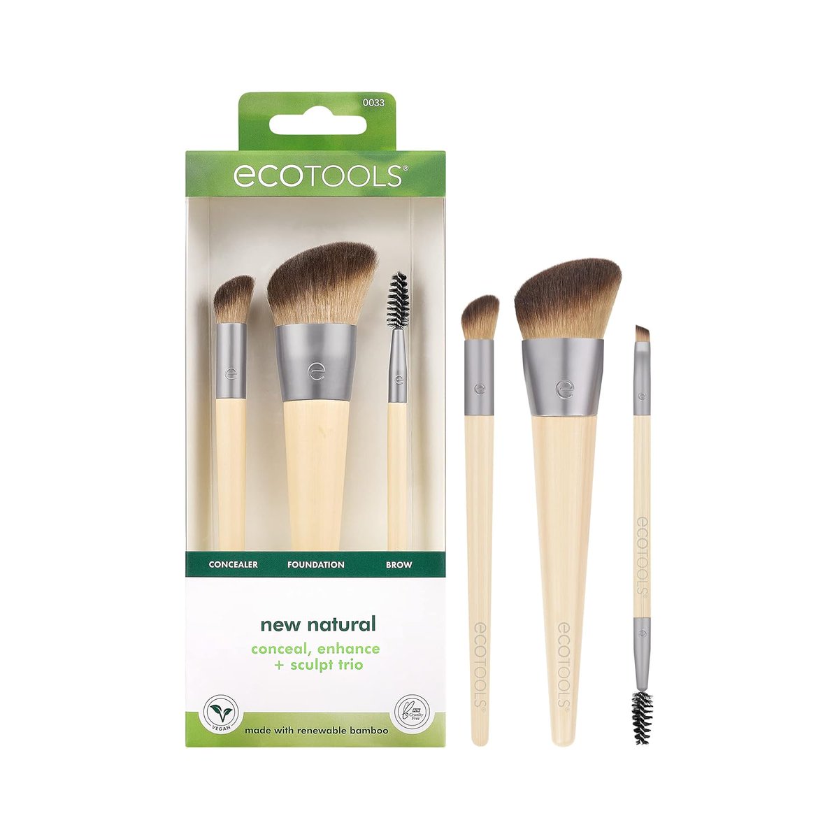 alettrix's tweet image. Achieve professional makeup results with #EcoTools' Natural Conceal, Enhance, &amp;amp; Sculpt Trio Brush Set. Your beauty essential for a stunning look! Available on #Amazon. (ad) ▶️amzn.to/3S4xzlK