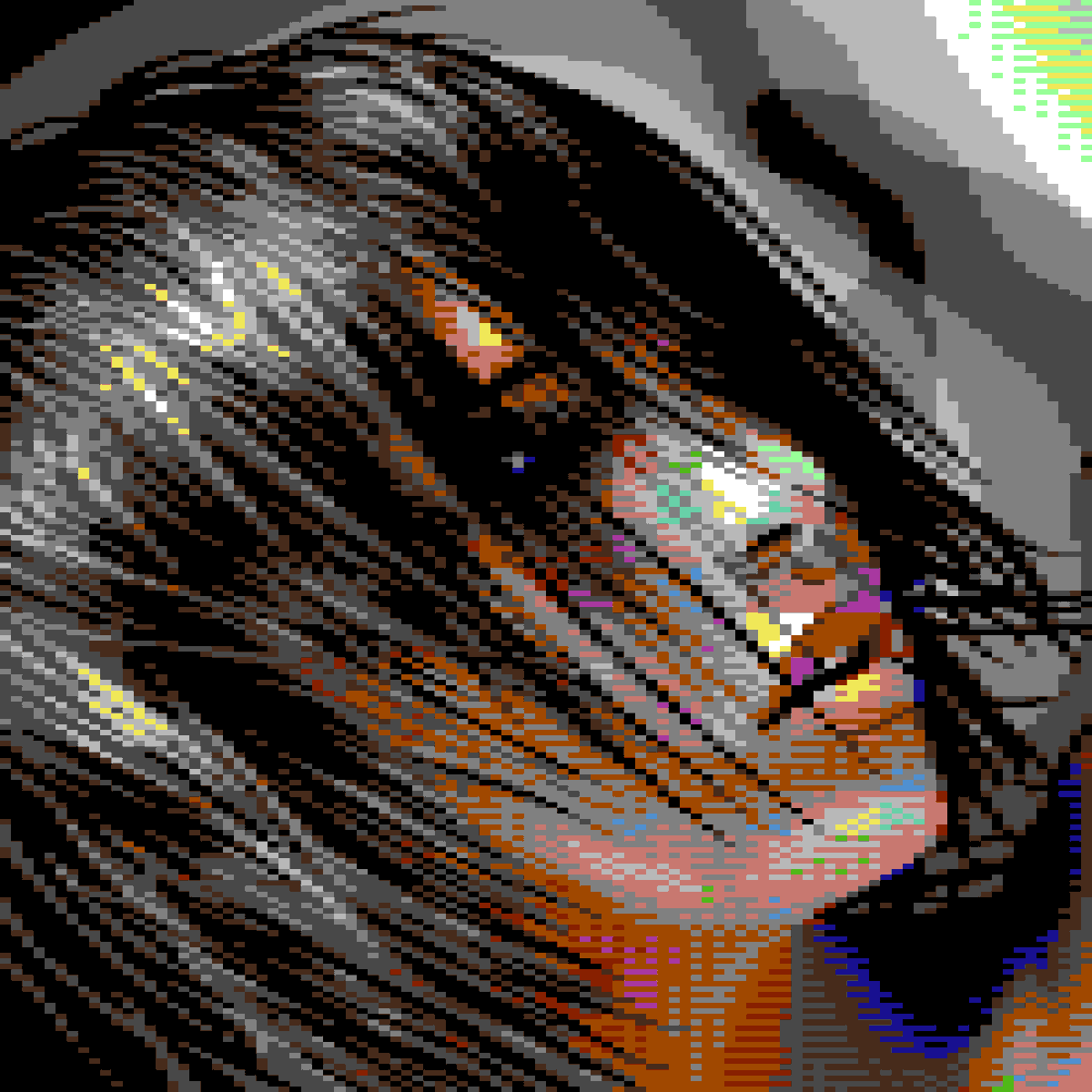 MastersPixelArt's tweet photo. Believe it or not, some years back I @prowler_GFX 🇸🇪 did some #pixelart for the good ol’ #C64 🖤🧡💙 There’s a #timelapse for the eagle entitled ”Strikeforce” https://t.co/c34mvUuv1G ⭐️ images also featured in #themastersofpixelart vol 2 - order books https://t.co/WlAEtwuuwM 🌍 https://t.co/BrAqqSMmAF
