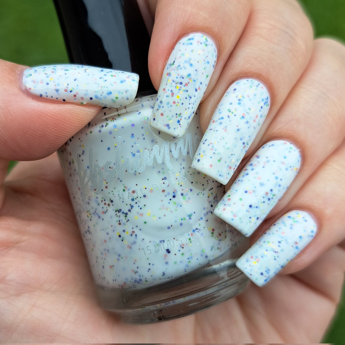 givemesparkles's tweet photo. This week's polish: 'Spring Theory' from @kbshimmer's Plant One On Me collection is a snowy white crelly polish that is loaded with tiny metallic glitters in shades of blue, purple, yellow, green, and pink. Crelly Love! 🫶😍✨️💅 #kbshimmer #indienailpolish #givemesparkles https://t.co/7Cde8ylR6F