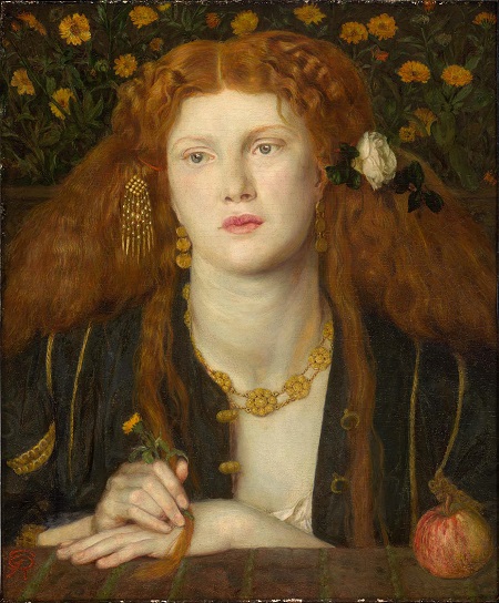 Fanny Cornforth nació el 3 de enero de 1835 en Steyning, Sussex. Hija de un herrero, conoció al pintor pre-rafaelita Dante Gabriel Rossetti en 1858. Al parecer, Fanny era una joven que ejercía la prostitución. La primera vez que posó para él fue para hacer de modelo de la 🧵👇