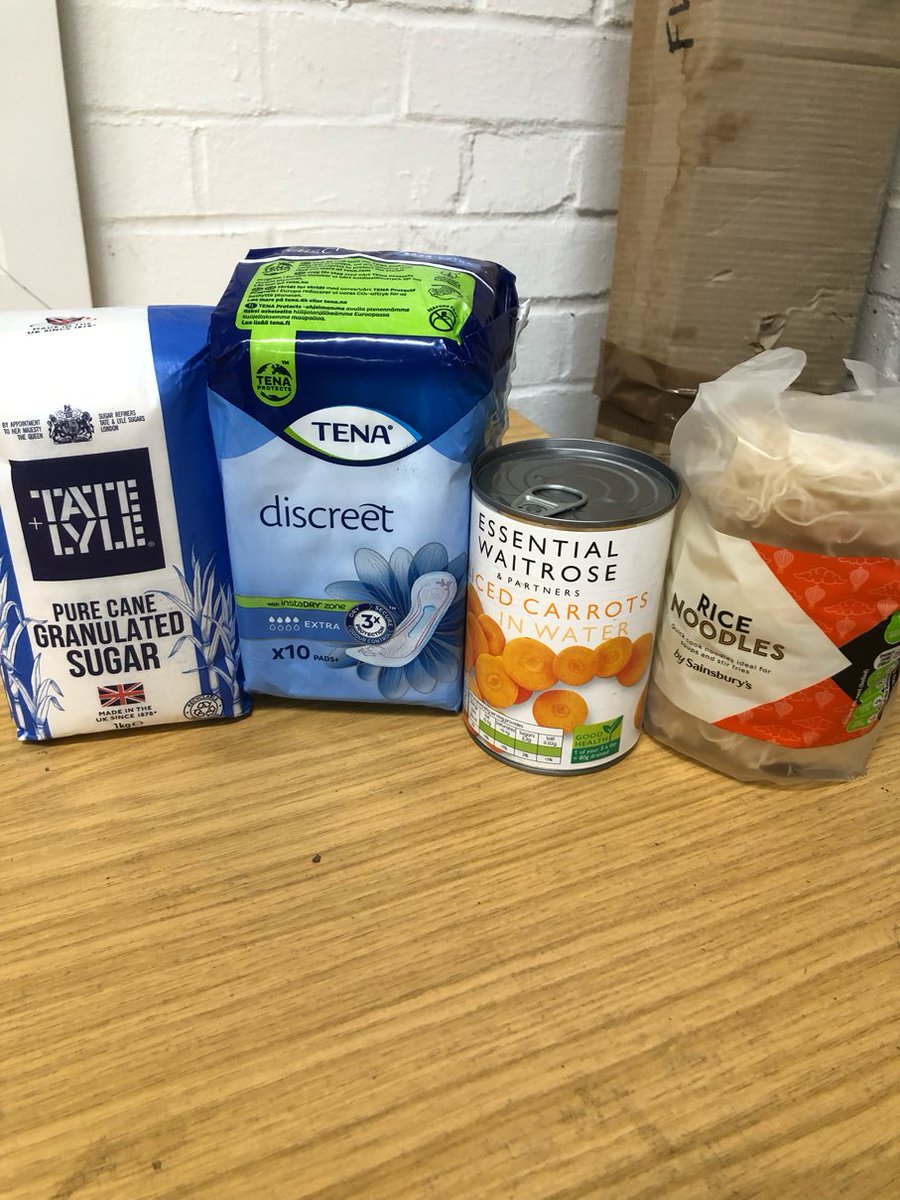 It's #WishListWednesday, and the #Foodbank wish list this week includes  donations of Sugar, Tea, canned veg and noodles or pasta.  Donation points at  local supermarkets 👉  bit.ly/3fLzbAd 
 thank you  💚
#OurEssentials #WishListWednesday