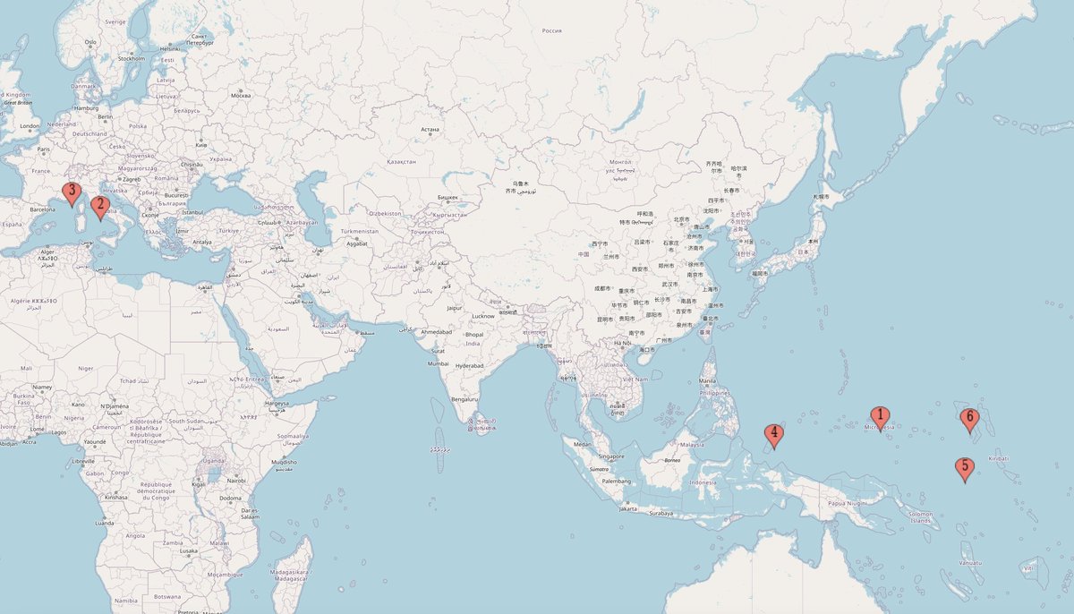 There are 6 sovereign states that aren't members of a FIFA Confederation. 🇻🇦 Vatican City 🇲🇨 Monaco 🇵🇼 Palau 🇲🇭 Marshall Islands 🇳🇷 Nauru 🇫🇲 Federated States of Micronesia As of last week, all have active football programmes!