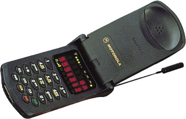 28 years ago today, the 1st clamshell flip mobile phone, the Motorola StarTAC, went on sale. Eventually 60 million were sold.