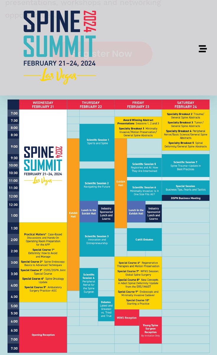 spinesection's tweet photo. Kick off 2024 with the ultimate spine surgery meeting with program collaborations with @SRS_org @CSRS_org @WINSneurosurge1 @AANSNeuro and more!

https://t.co/vDRRq7wopE

@eapotts @CAS_Spine @thejuansuribe @ZackRayLab @JohnHShinMD https://t.co/PCG4IjB6w7