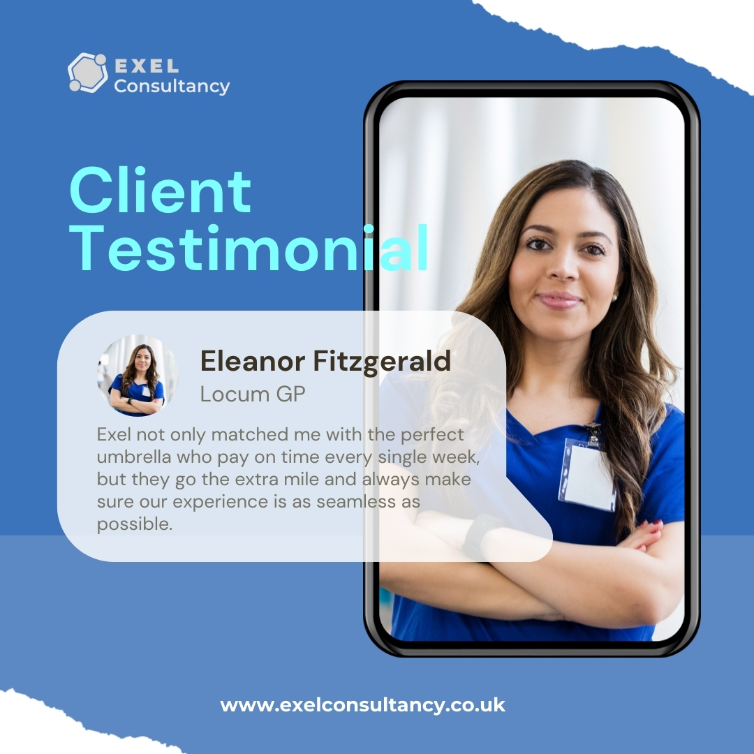 "Thrilled to share this testimonial from our amazing Locum GP! 🌟 Exel Consultancy: where perfect matches meet seamless experiences. Your success is our priority! 💼 #HappyCandidates #SeamlessExperience"