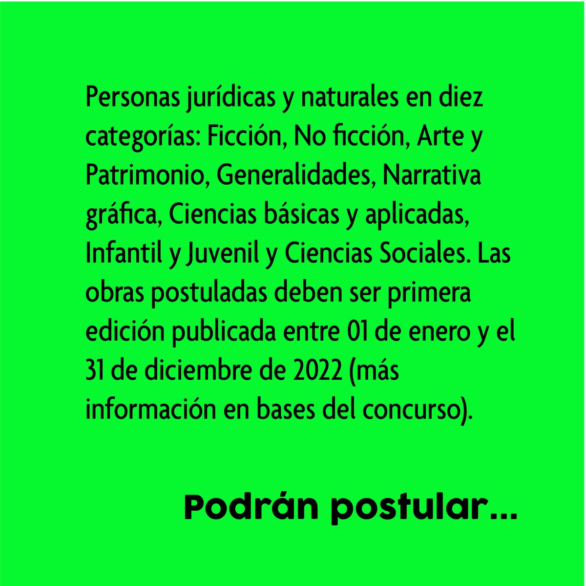 culturasmag's tweet photo. link de las bases: https://t.co/WNWF9Olet6
#participa #libroschilenos #autoreschilenos #bibliotecaspublicas #ampliavariedad #identidadcreativa https://t.co/DdcWotUtjm