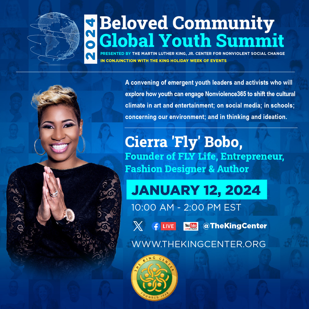 TheKingCenter's tweet photo. Today's #emergent #youth #leaders are speaking out against hate and spreading their unique messages of #BelovedCommunity and #nonviolence. Listen to their important thoughts at #TheKingCenter's Beloved Community Global Youth Summit. #MLKDay2024 #MLKDay #ClimateShifter #KHO2024, https://t.co/Q18IYm2rbg