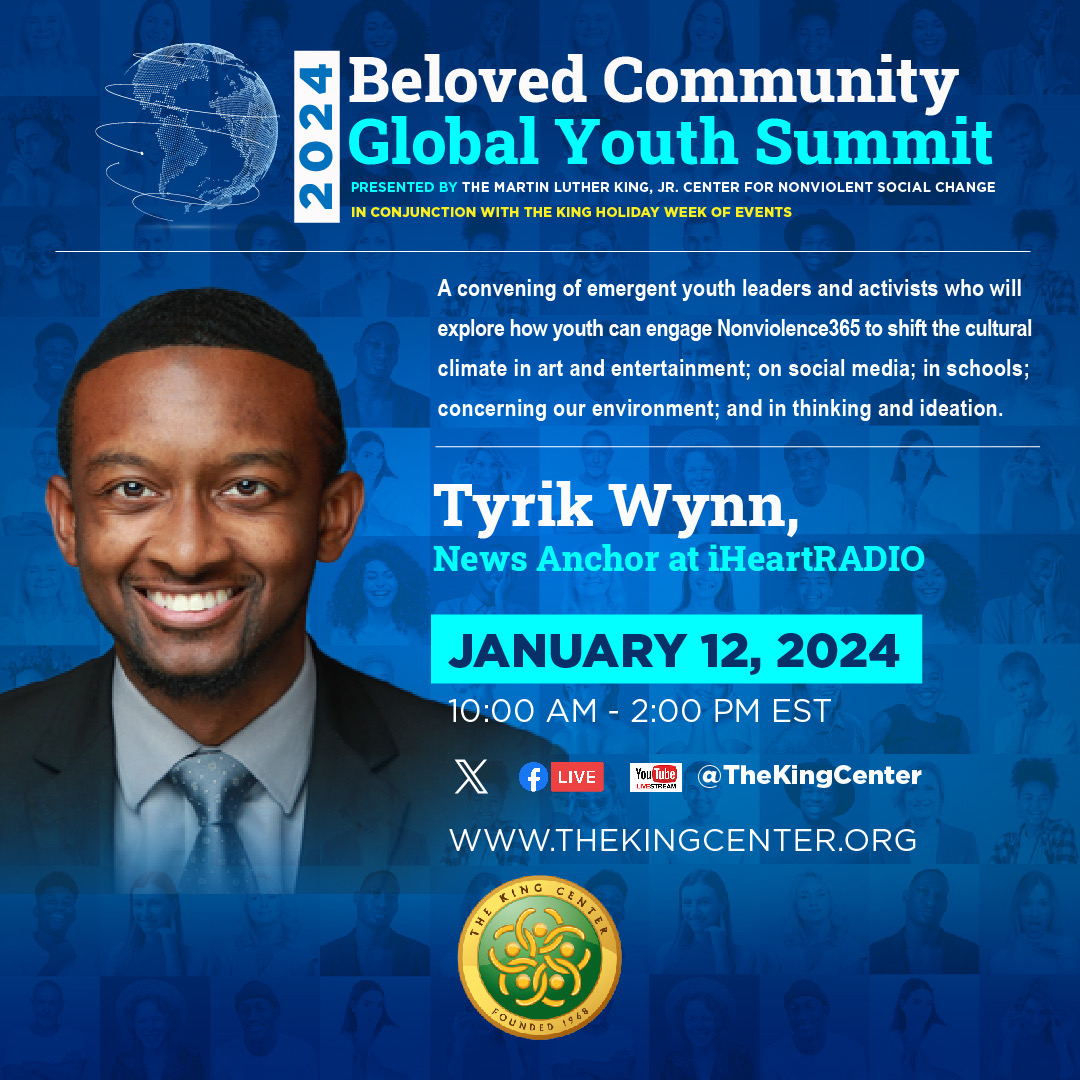 TheKingCenter's tweet photo. Today's #emergent #youth #leaders are speaking out against hate and spreading their unique messages of #BelovedCommunity and #nonviolence. Listen to their important thoughts at #TheKingCenter's Beloved Community Global Youth Summit. #MLKDay2024 #MLKDay #ClimateShifter #KHO2024, https://t.co/Q18IYm2rbg
