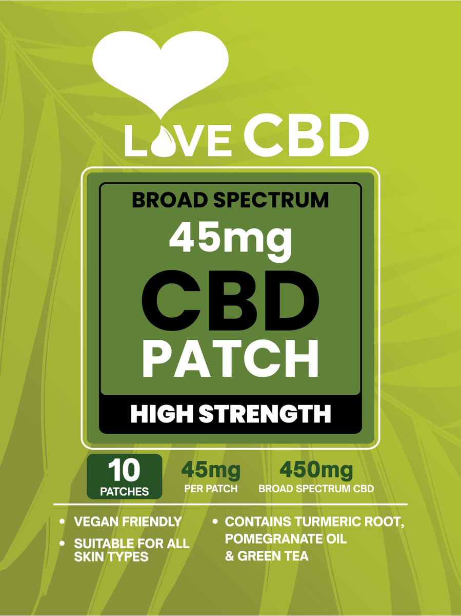 LoveCBDOil's tweet image. We're pleased to announce the launch of our new High Strength CBD Patches.

Containing a broad-spectrum cannabis extract, they are vegan-friendly, easy to apply, clinically proven and suitable for all skin types.

Learn more here: lovecbd.org/shop/cbd-patch…

#cbdpatch #cbd