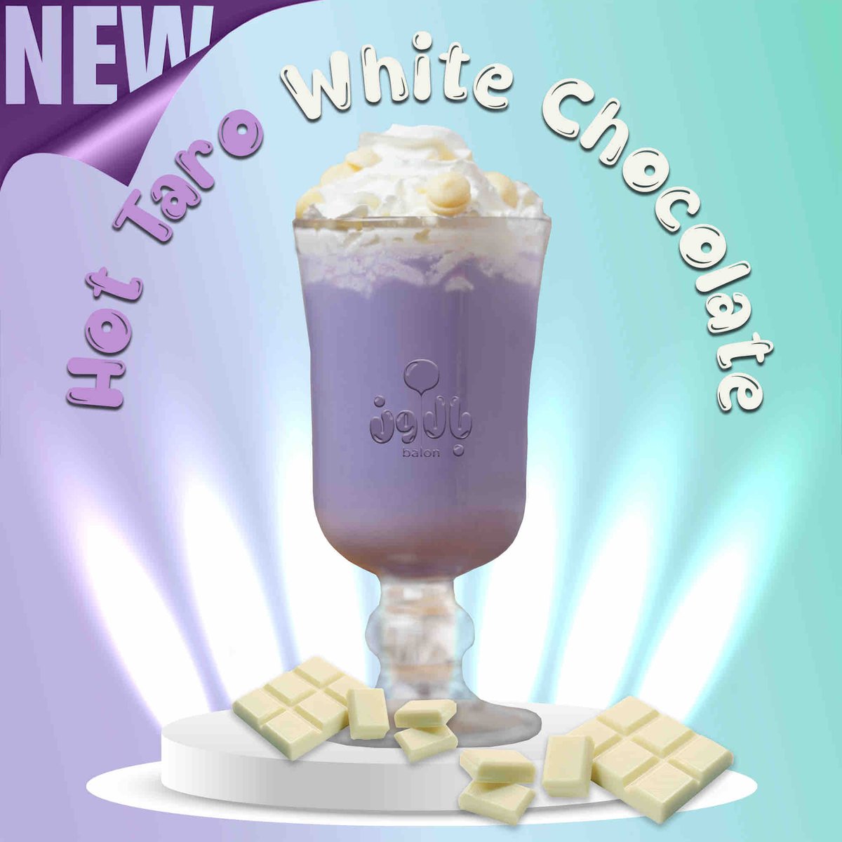 Balonksa's tweet photo. Taro dreams come true✨ Introducing our Winter exclusive❄️ Hot Taro White Chocolate😍
جييينكم بالتارو حصرياً في الشتاء ❄️😍 https://t.co/kI4kbO7gl3
