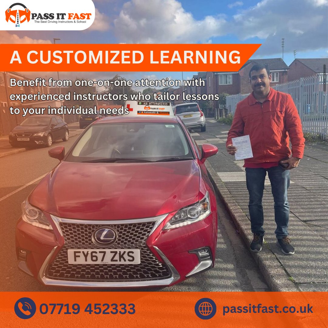 PASSITFAST's tweet image. Benefit from one-on-one attention with experienced instructors who tailor lessons to your individual needs.
Call and WhatsApp 📞 07719-452333
#customizedlearning #RapidDrivingCourse #DrivingSchool #PassInWeek #IntensiveLessons #AcceleratedDriving #DrivingGoals #passitfast