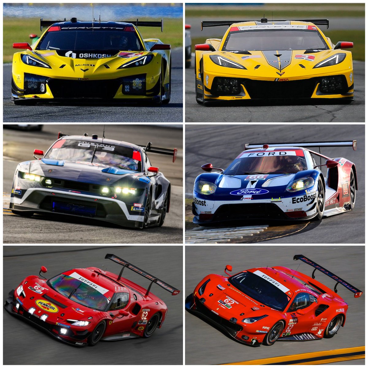 TarekSC's tweet photo. Like in the good GTLM days ❤️

Corvette Pratt &amp; Miller vs. Ford Multimatic vs. Ferrari Risi Competizione

Can't wait for the GTD-Pro battles in #IMSA https://t.co/b3rS0EVOwX