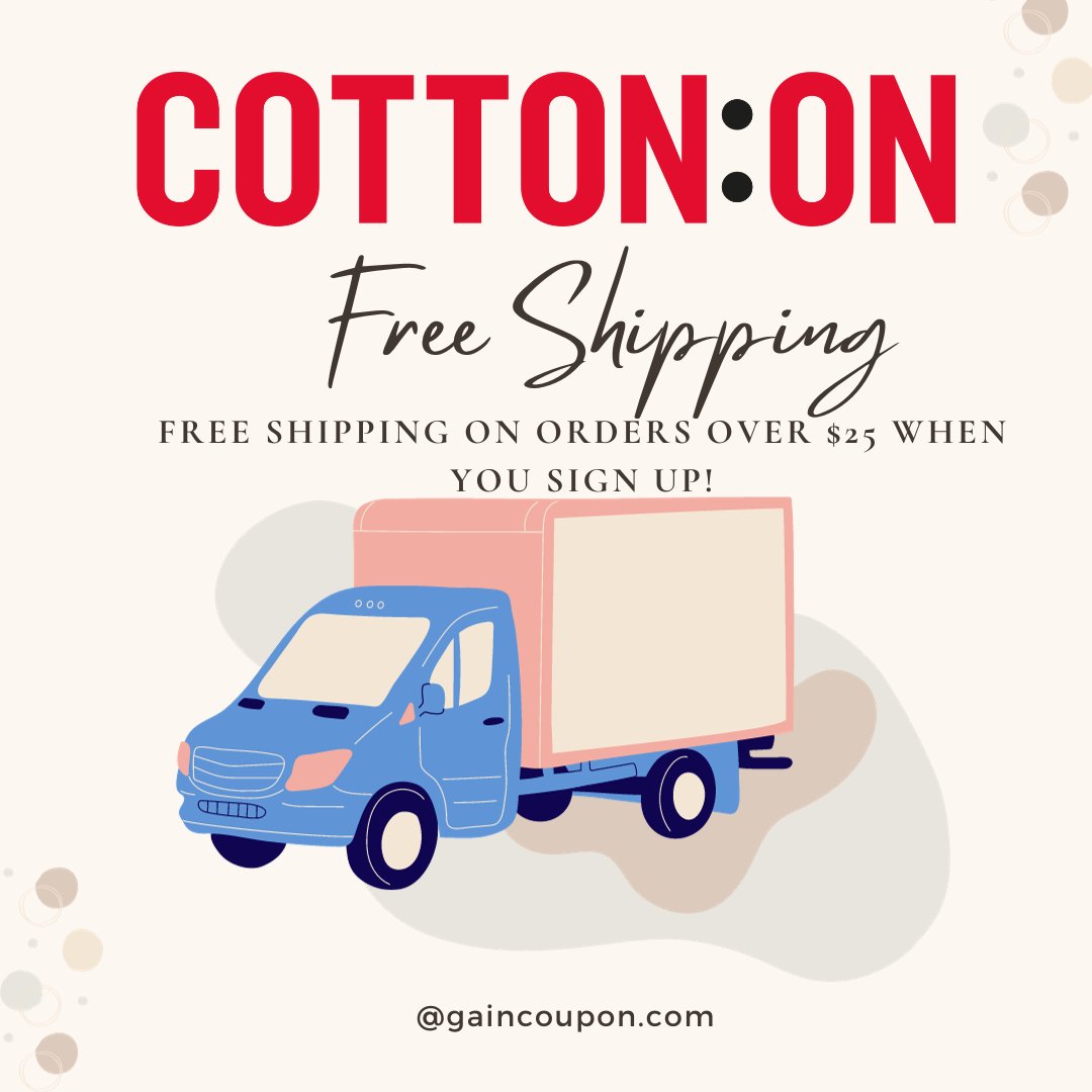 PromoCodesBook's tweet image. COTTON:ON Free Shipping Coupon:  Get Free Shipping On Your Order Over $25 
grfpr.com/g/ap8hryvzgq37…